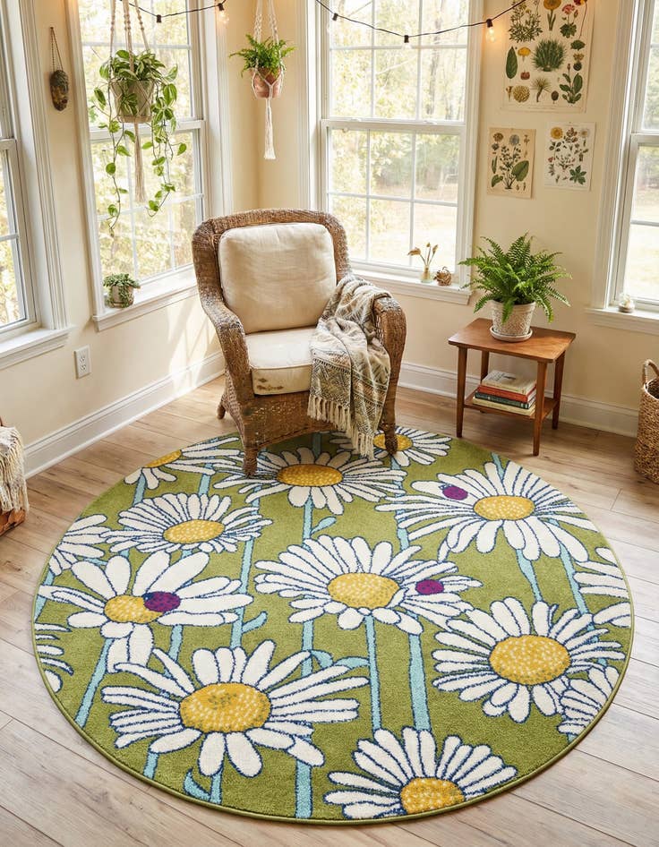 Detail image of 6' x 6' Bloom Round Rug