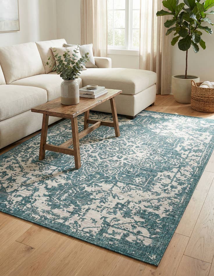 Detail image of 5' 3 x 8' Easy-Clean Jill Zarin Dubai Indoor / Outdoor Rug