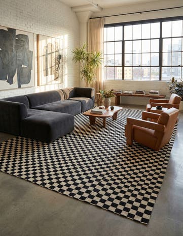 8' 6 x 16' Hand Woven Kilim Modern Wool Rug