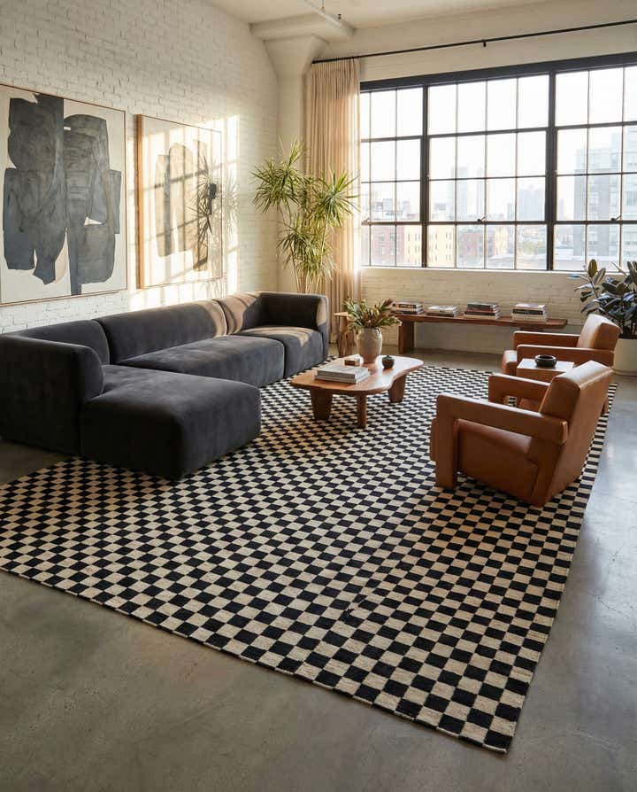 8' 6 x 16' Hand Woven Kilim Modern Wool Rug