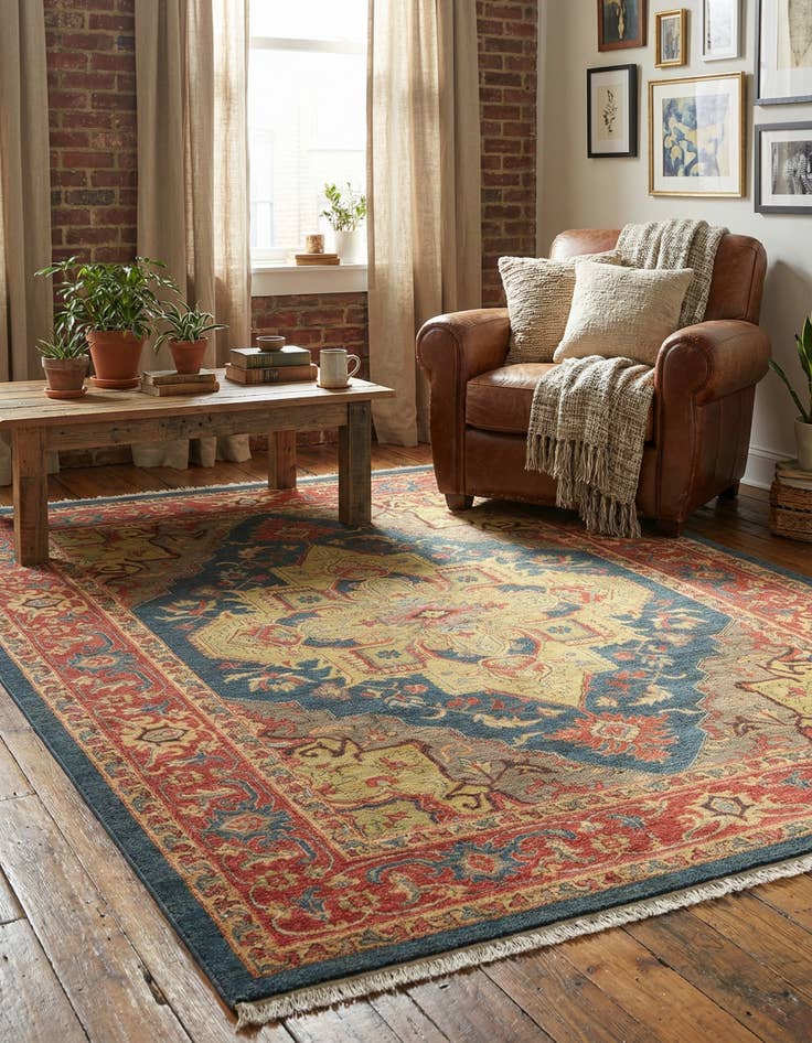 Detail image of 8' x 11' Serapi Rug