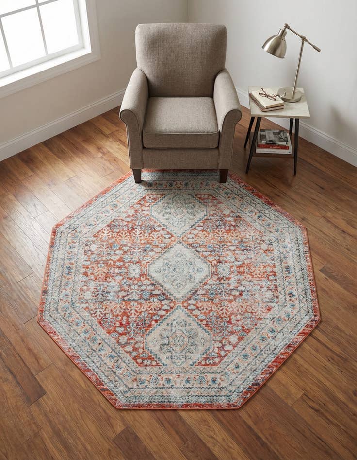 Detail image of 4' x 4' Newport Octagon Rug