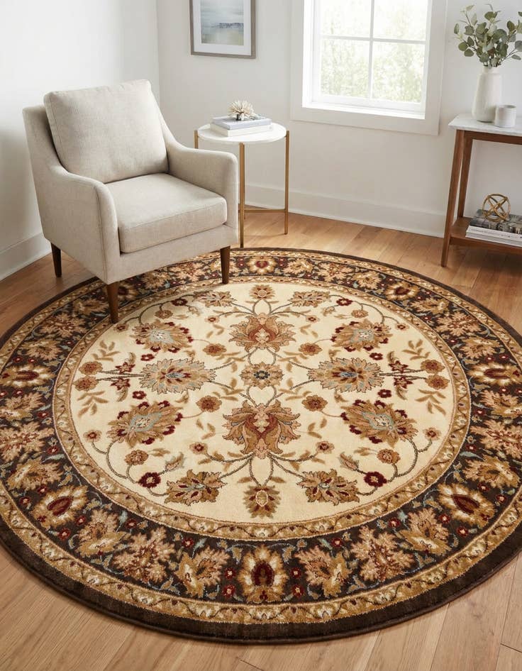 Detail image of 7' 10 x 7' 10 Classic Agra Round Rug