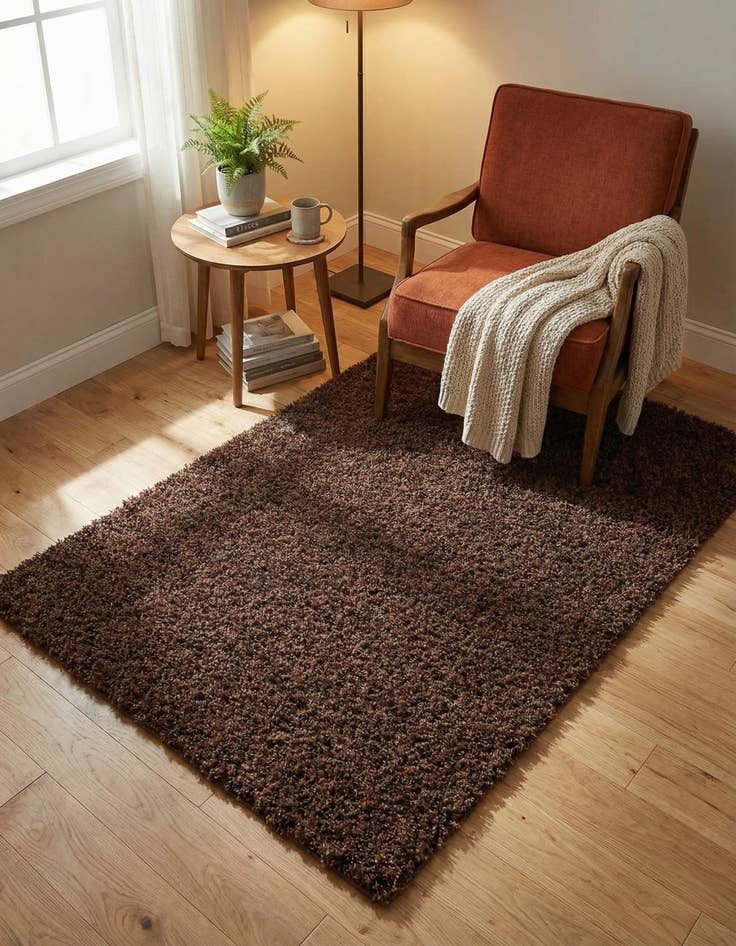 Detail image of  3' x 5' 3 Solid Shag Rug