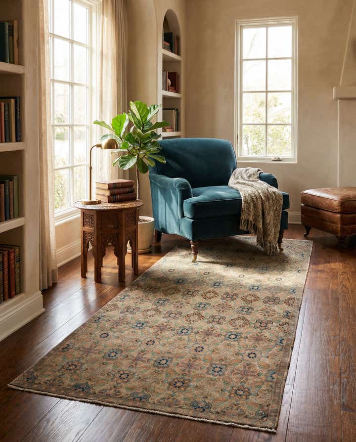 3' 2 x 5' 3 Hand Knotted Ultra Vintage Persian Wool Runner Rug