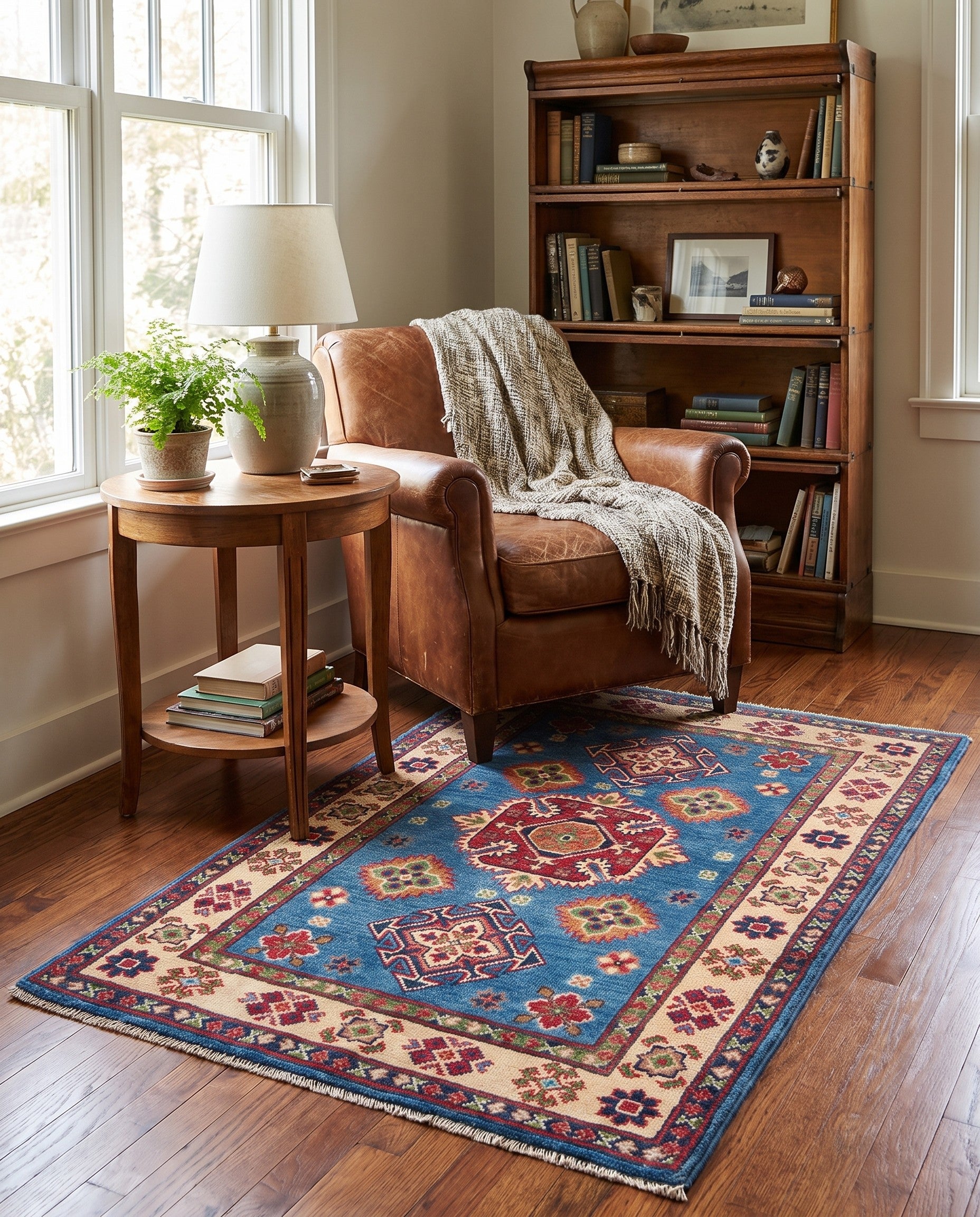 80cm x 125cm Hand Knotted Kazak Rug