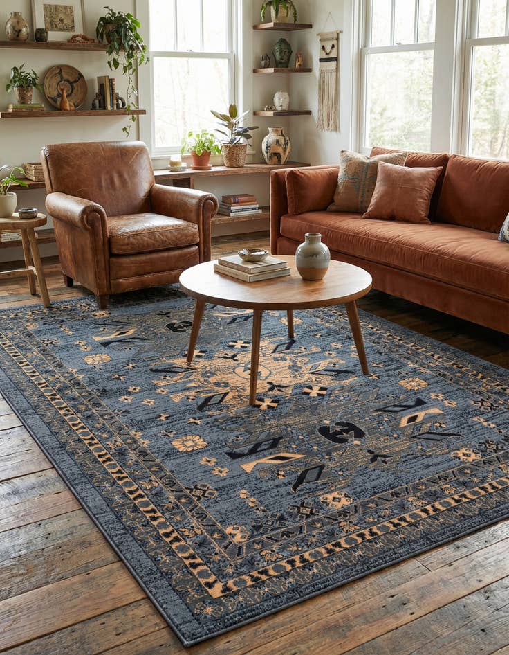 Detail image of  7' x 10' Heris Rug