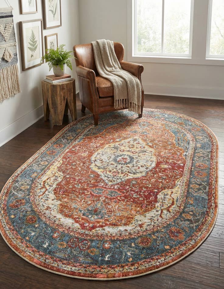 Detail image of 4' x 6' Santiago Oval Rug