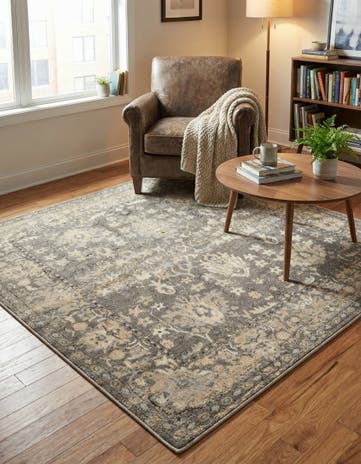 Gray Oregon Square Rug