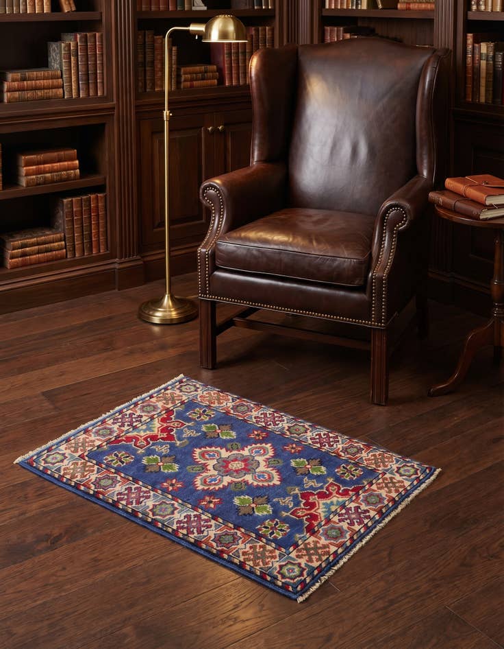 Detail image of 2' x 2' 11 Hand Knotted Kazak Rug