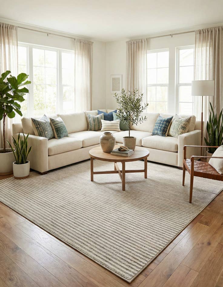 Detail image of 10' x 10' Washable Sabrina Soto Indoor / Outdoor Square Rug