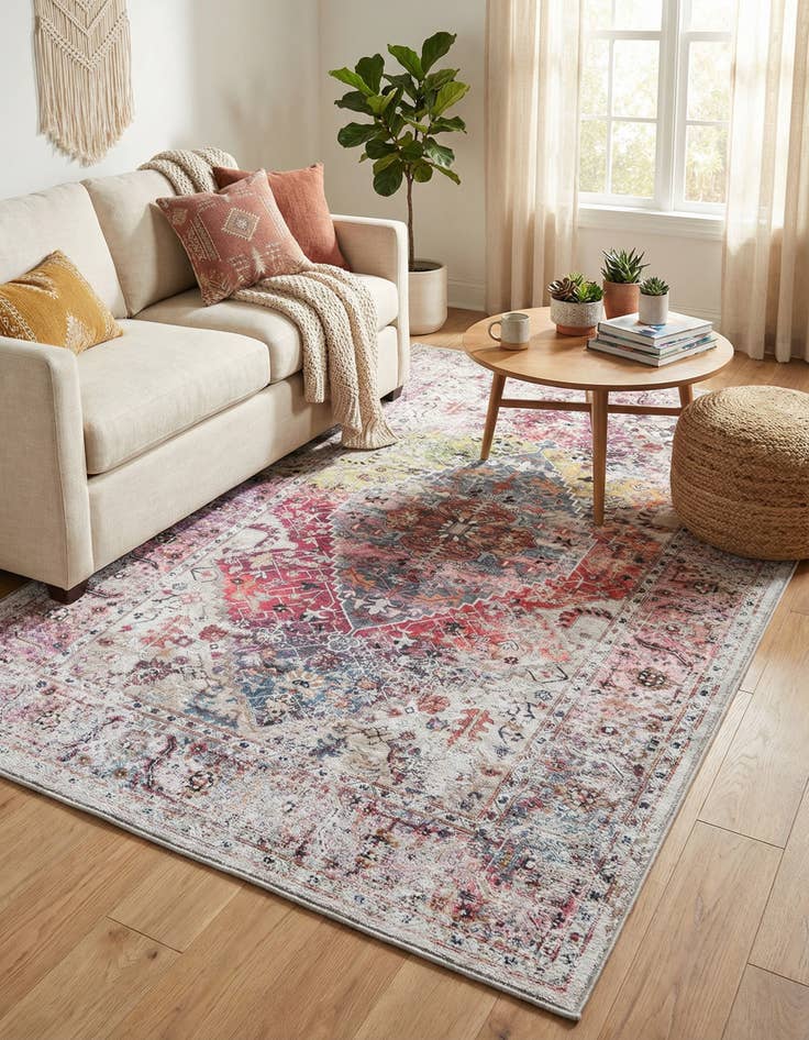 Detail image of 4' x 6' Washable Yara Rug