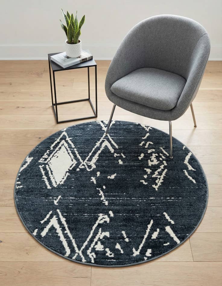 Detail image of Jill Zarin 3' 3 x 3' 3 Uptown Carnegie Hill Round Rug