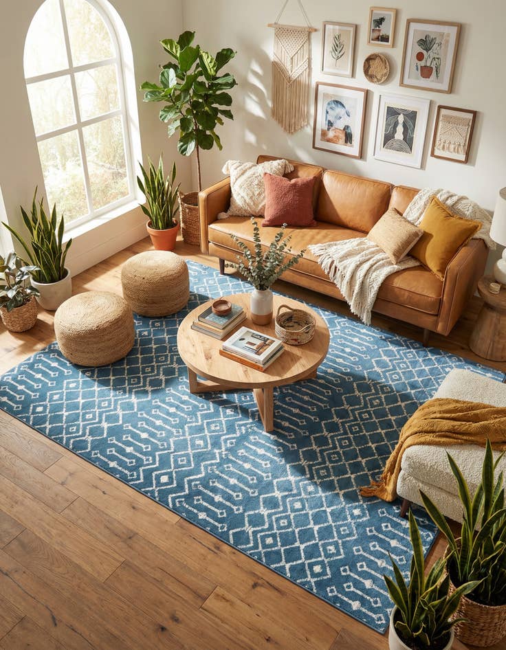 Detail image of 7' x 10' Kasbah Trellis Rug