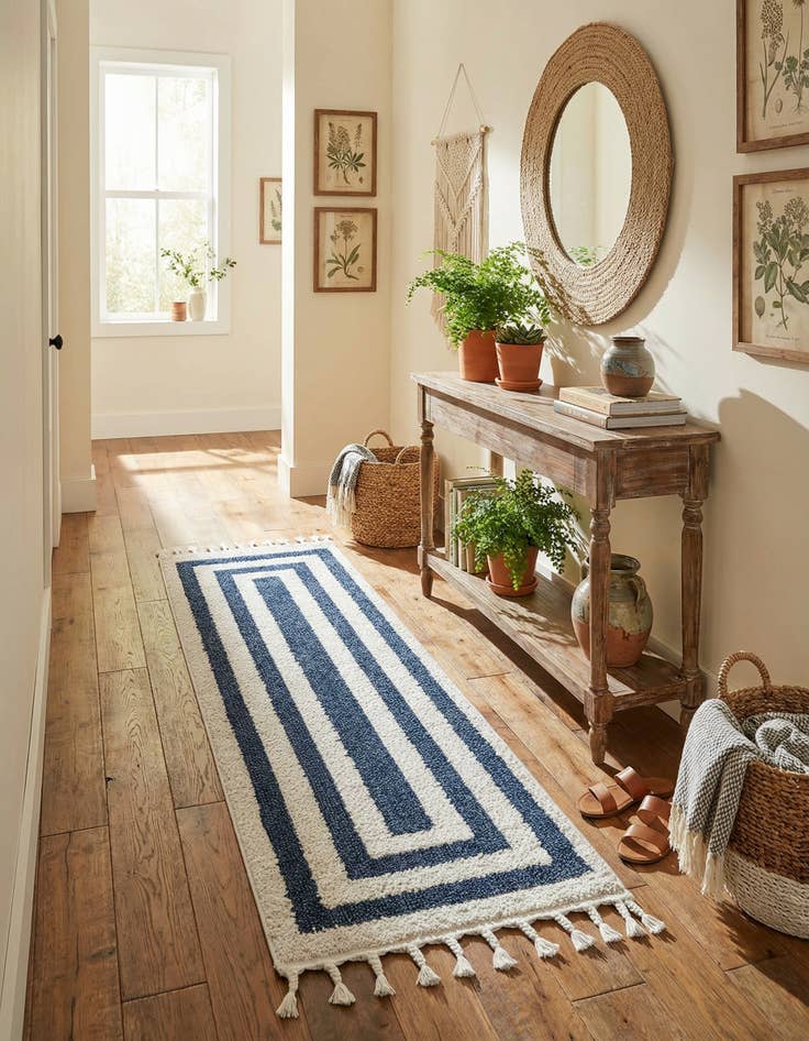 Detail image of 2' x 6' Boho Runner Rug