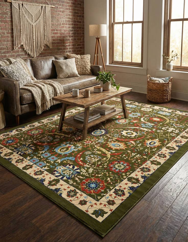 Detail image of 10' x 13' Isfahan Design Rug