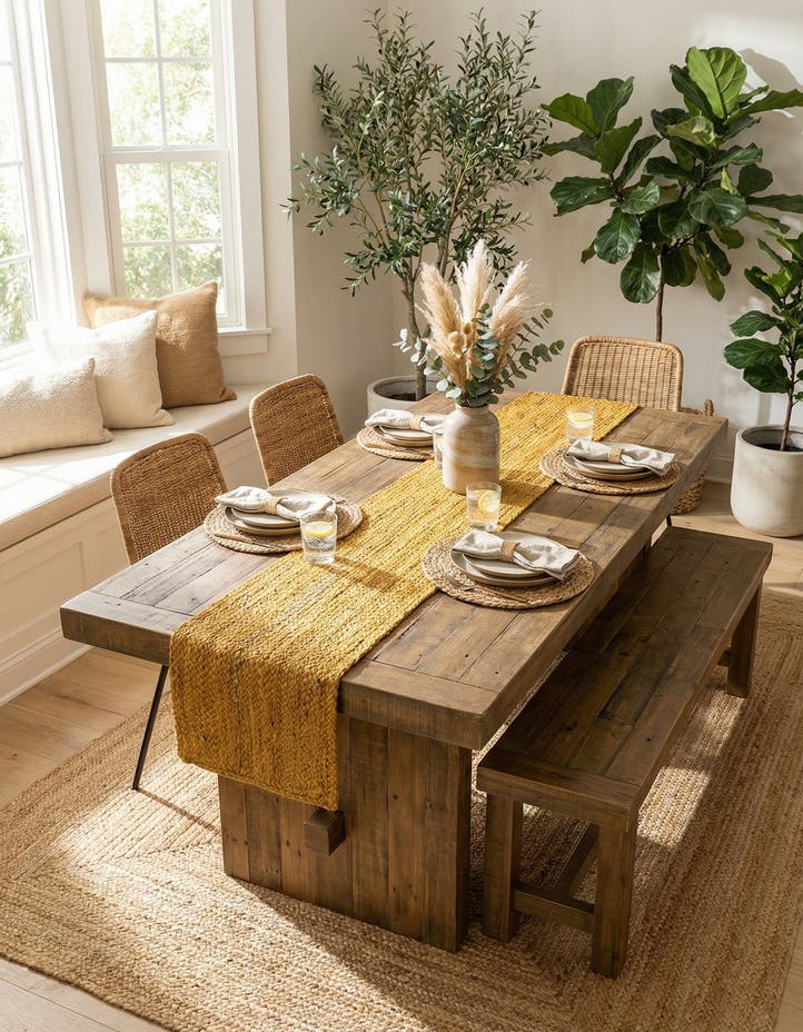 1' 2 x 10' Handmade Braided Jute Table Runn...