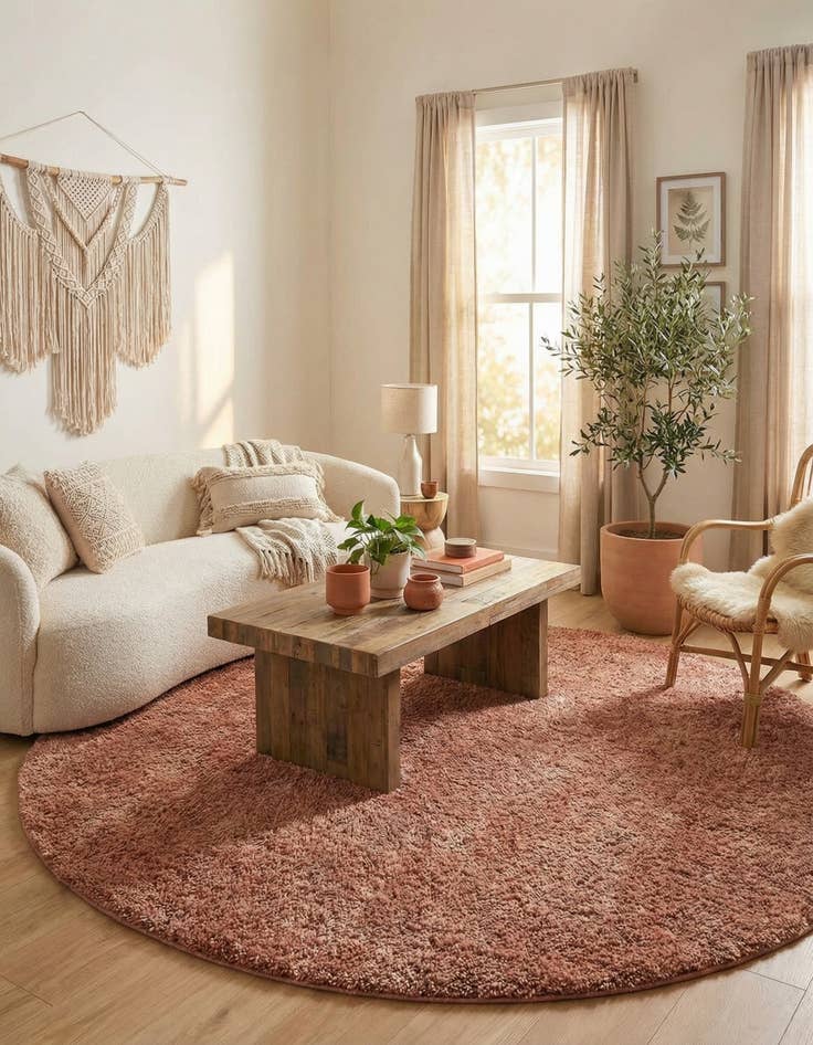 Detail image of 10' x 10' Jill Zarin Shaggy Chic Round Rug