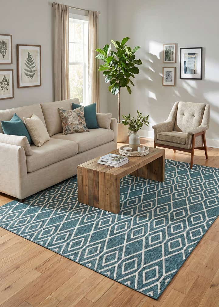 7' 10 x 10' Easy-Clean Jill Zarin Turks and Caicos Indoor / Outdoor Rug