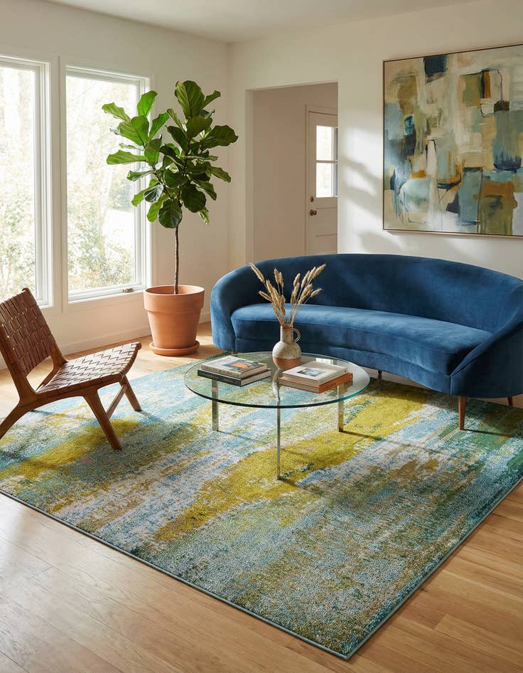 Detail image of 8' x 8' Washable Sevilla Square Rug