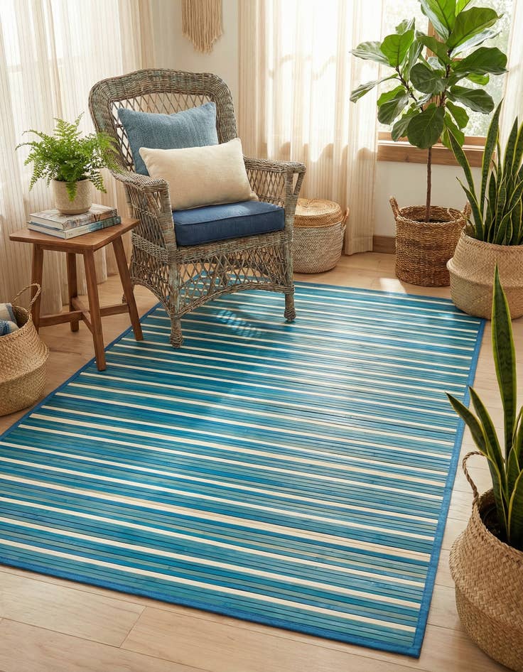 Detail image of 4' x 6' Bamboo Rug