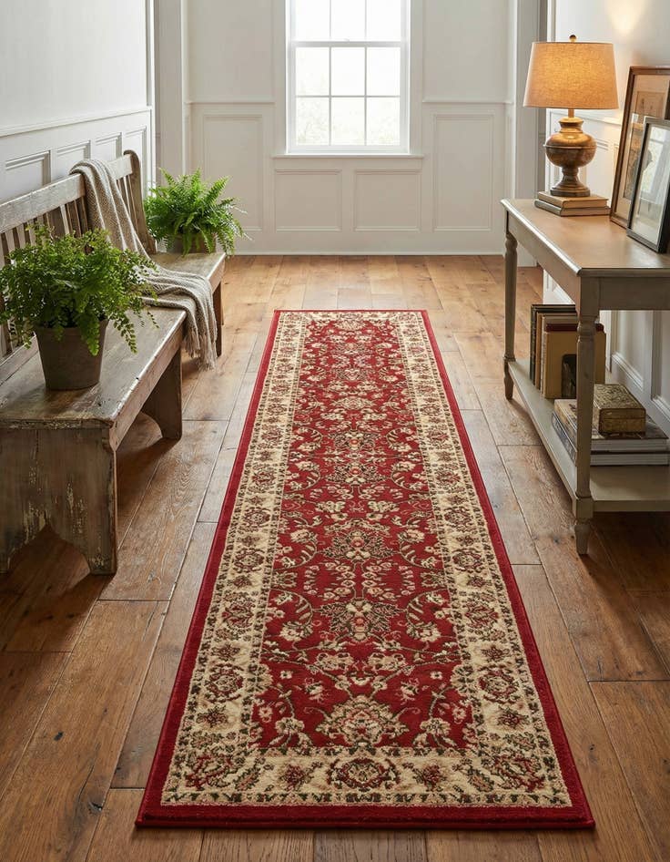 Detail image of 2' 7 x 13' Kashan Design Runner Rug