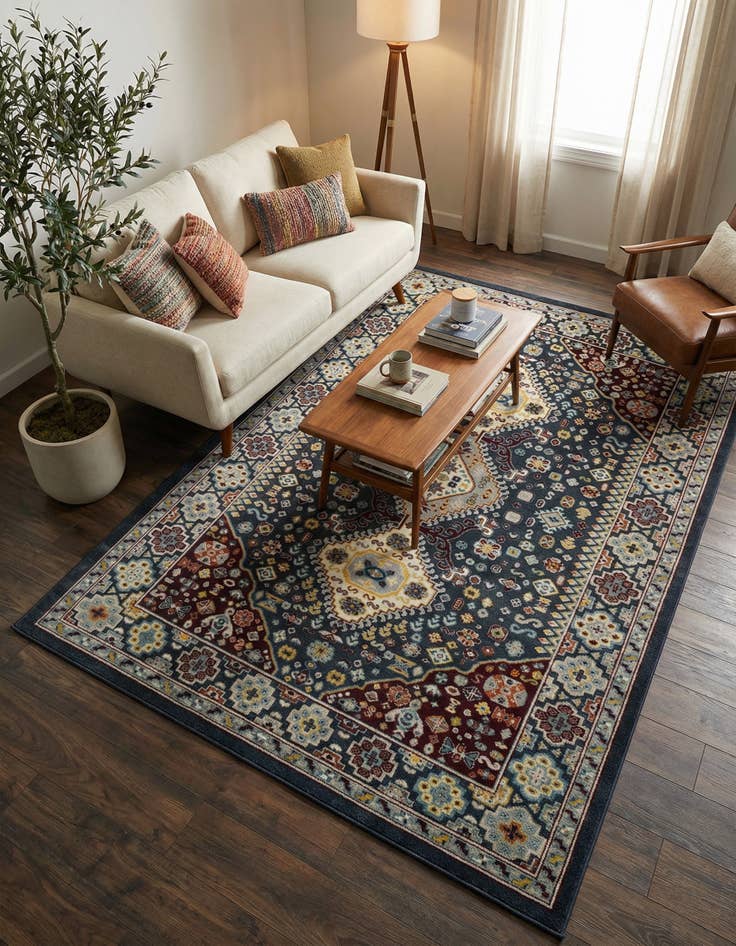 Detail image of 6' x 9' Kamala Washable Rug