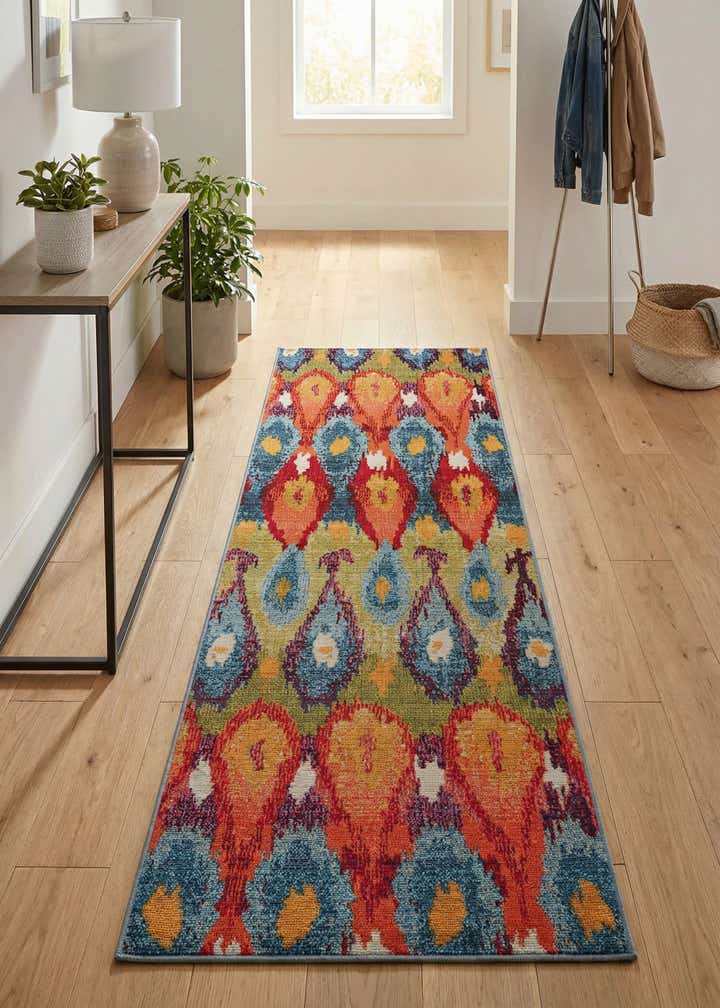2' x 6' Easy-Clean Modern Indoor / Outdoor Runner Rug