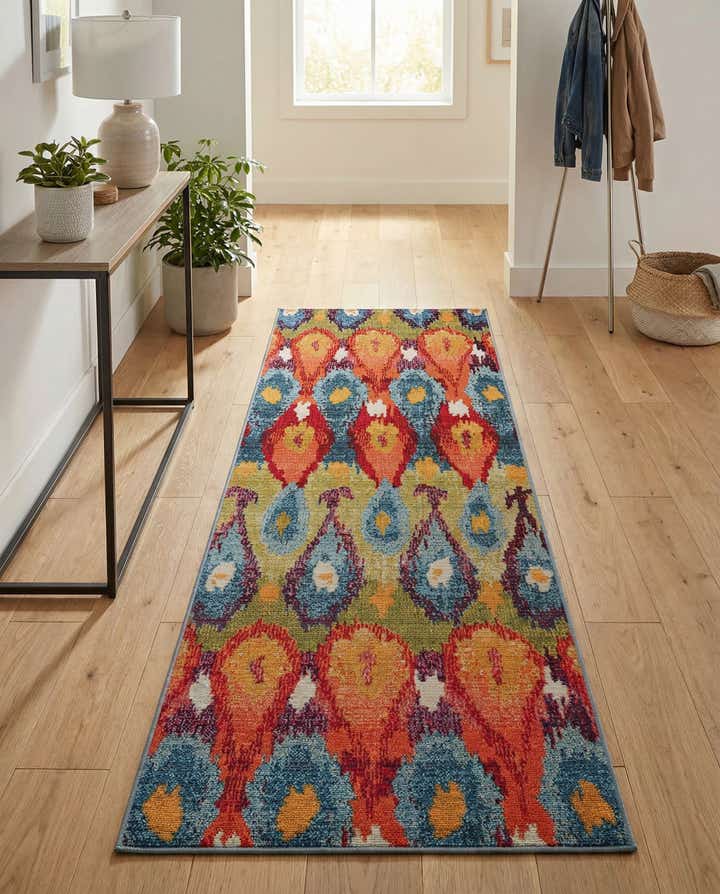 2' x 6' Easy-Clean Modern Indoor / Outdoor Runner Rug