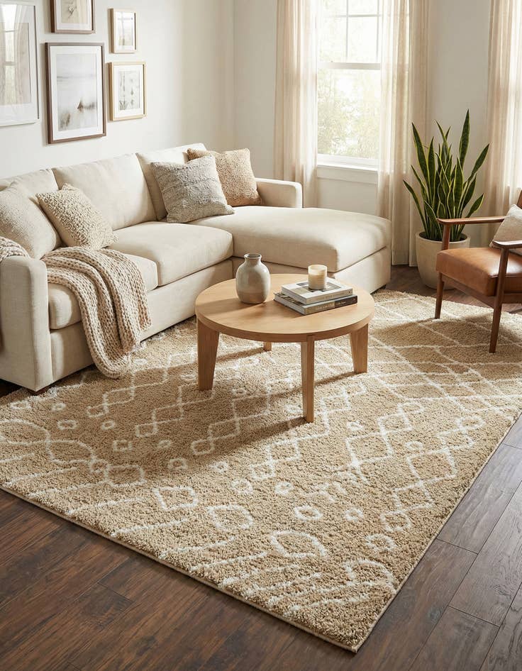 Detail image of  8' x 10' Moroccan Shag Rug