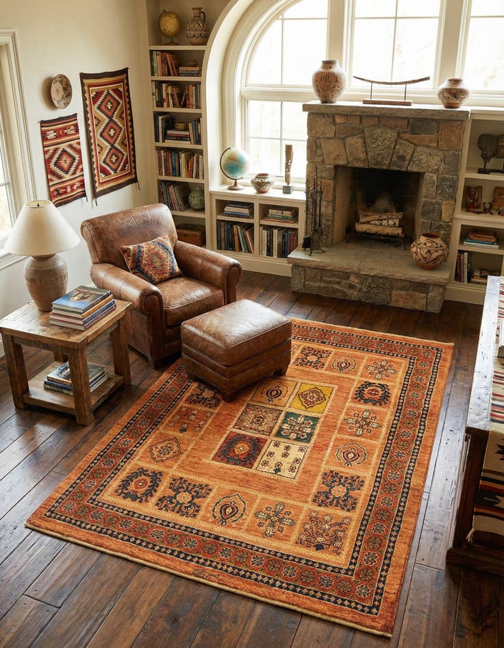 Detail image of 3' 6 x 5' Kashkuli Wool Rug