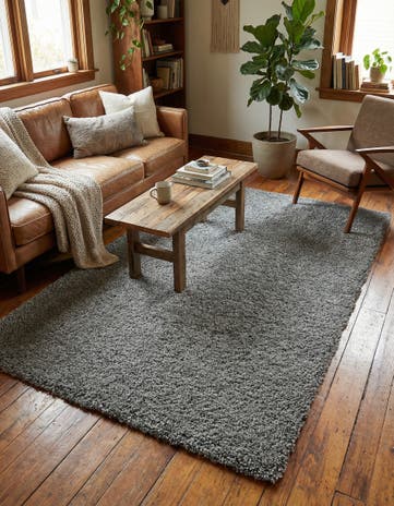 4' x 6' Solid Frieze Rug