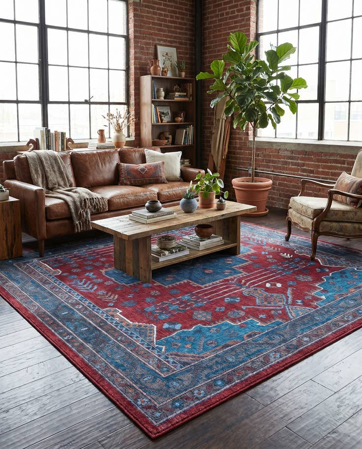 Detail image of 9' 2 x 12' Washable Mangata Rug