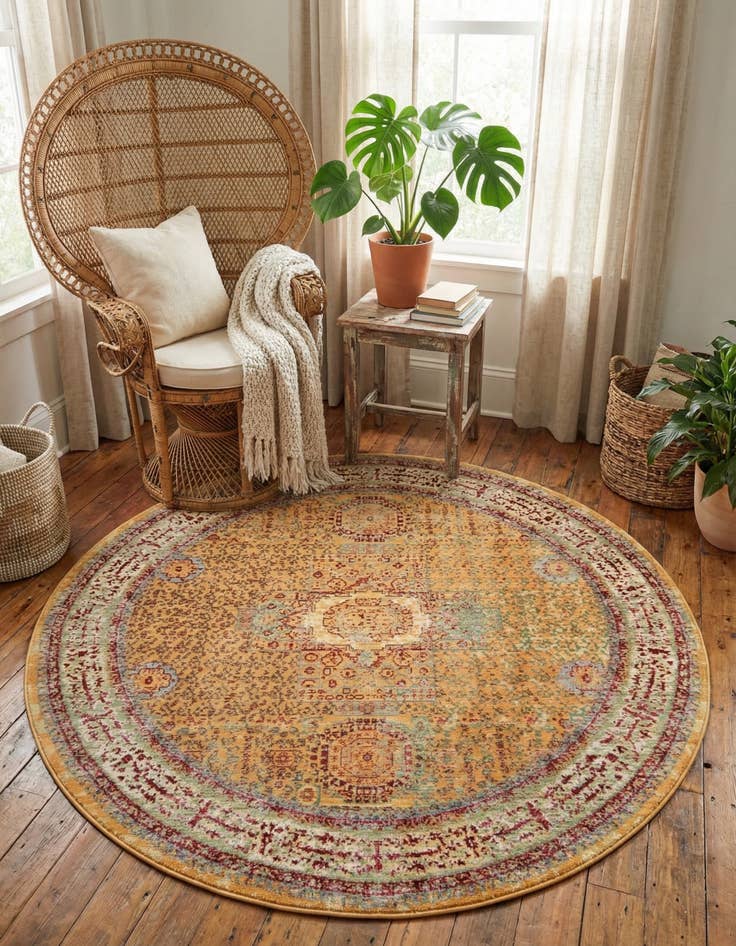 Detail image of 6' x 6' Alexis Round Rug