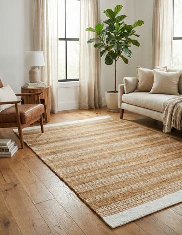Natural Hand Woven Lariat Rug