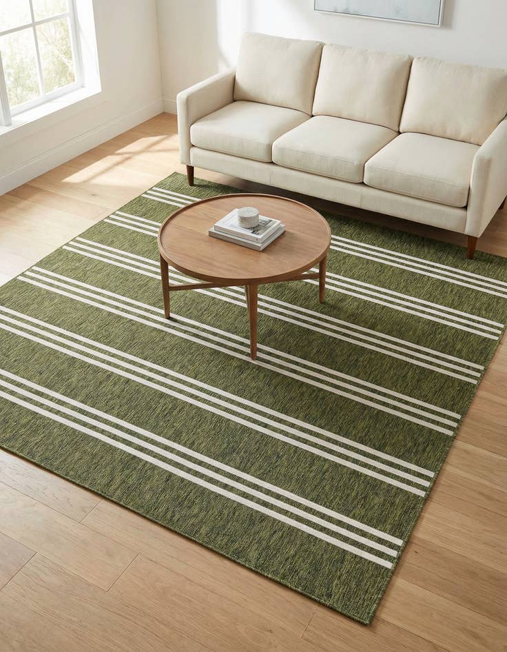 Detail image of 7' 10 x 7' 10  Washable Jill Zarin Anguilla Indoor / Outdoor Square Rug