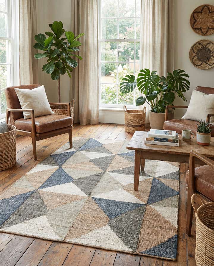 4' 1 x 6' 1 Hand Woven Kala Handwoven Jute Rug