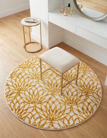 3' x 3' Marilyn Monroe™ Glam Dahlia Round Rug