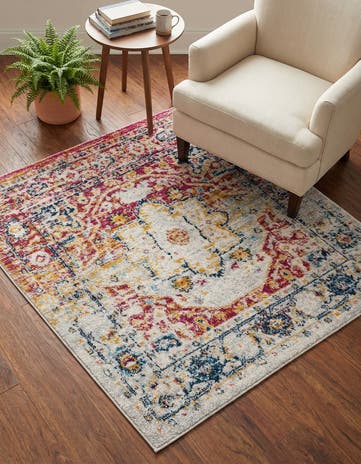4' x 4' Madeline Vintage Square Rug