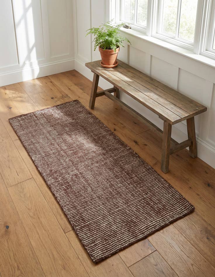 Detail image of 2' x 4' 1 Hand Woven Jill Zarin English Manor Wool Runner Rug