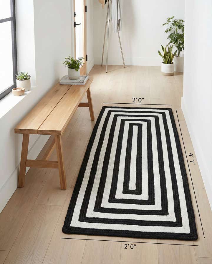 2' x 4' 1 Easy-Clean Eco Verse Washable Indoor / Outdoor Runner Rug