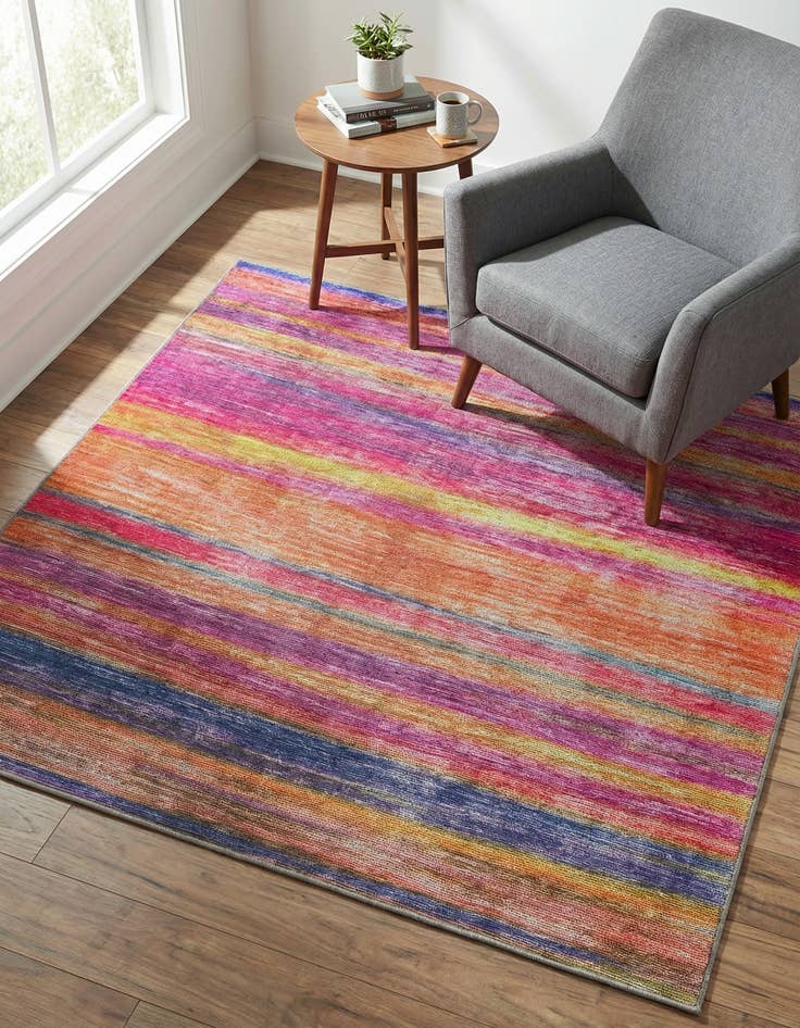 Detail image of 5' x 5' Asha Square Rug