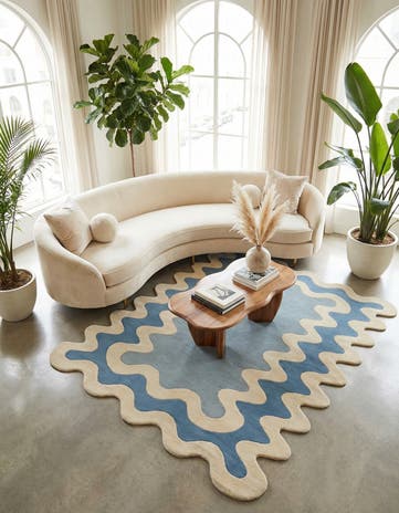 7' 10 x 10' Happy Rugs Wiggles Wool
