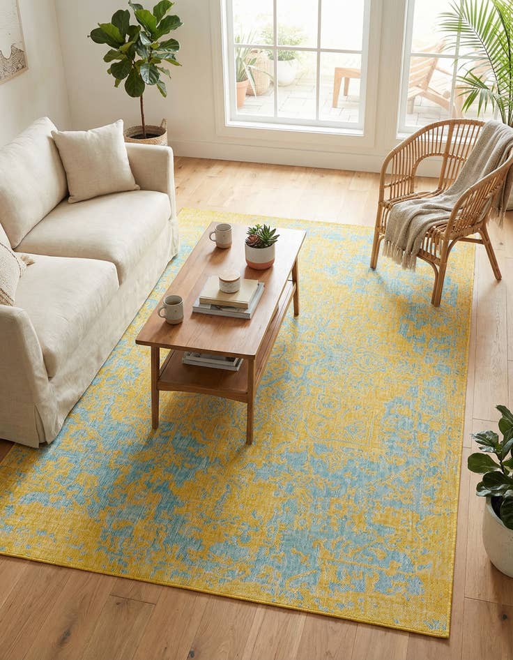 Detail image of 7' x 10' Easy-Clean Jill Zarin Dubai Indoor / Outdoor Rug