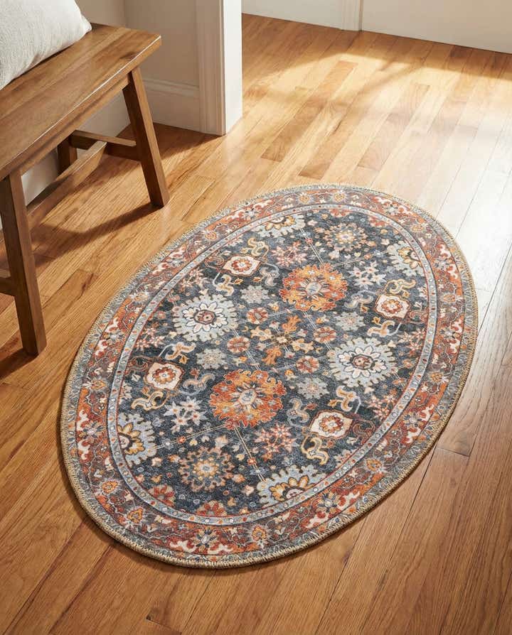 60cm x 95cm Waschbar Timeless Oval Teppich
