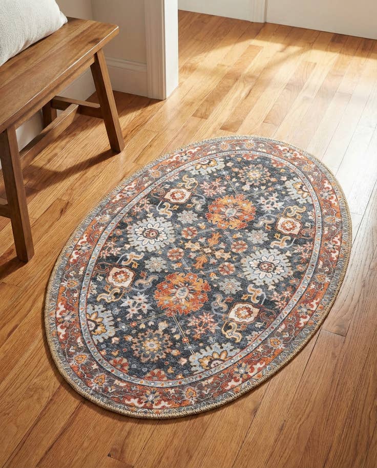 Detailansicht von 60cm x 95cm Waschbar Timeless Oval Teppich