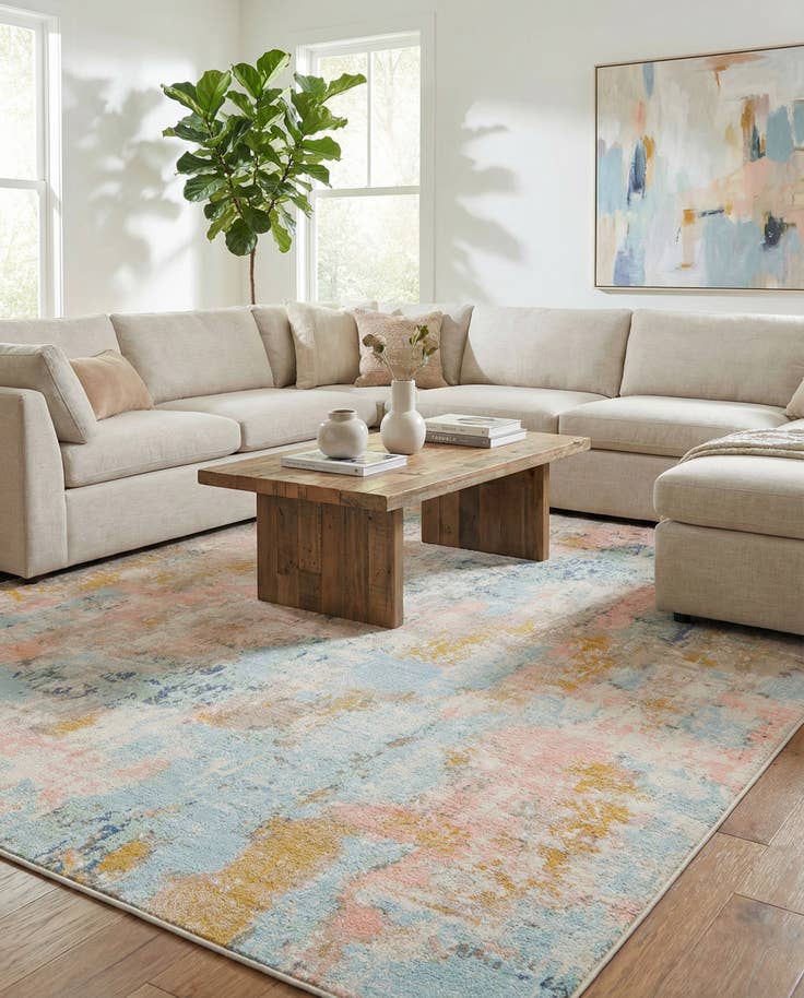 Detail image of 9' x 12' Lotus Rug