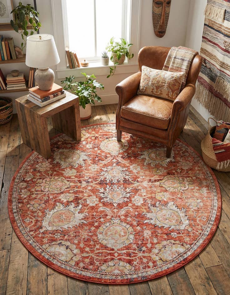 Detail image of 7' 10 x 7' 10 Lola Round Rug