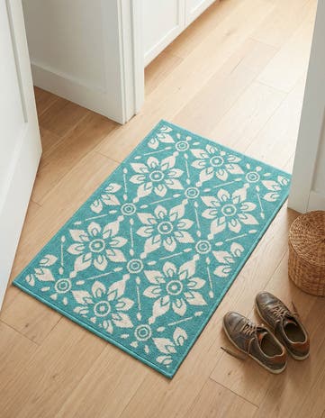 2' x 3' Easy-Clean Trellis Indoor / Outdoor Rug