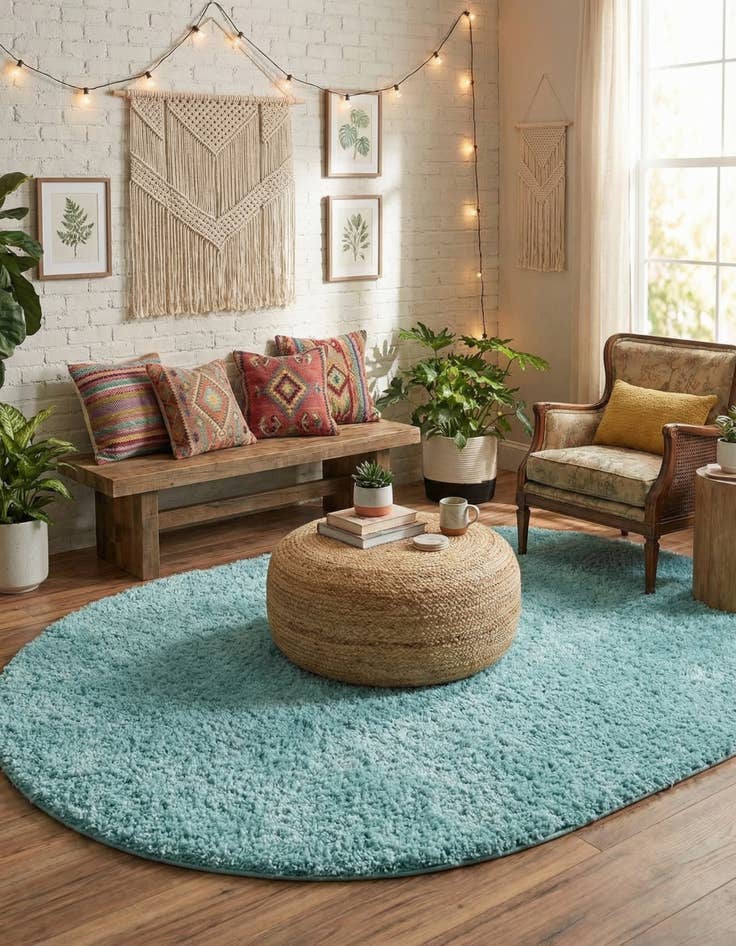 Detail image of 8' x 10' Everyday Shag Oval Rug